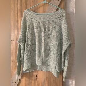 Free People scoop neck bat wing oversized sweater M